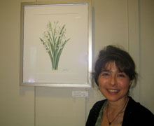 Victoria with her piece:  “Snowflakes”